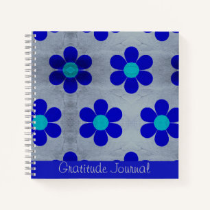 Blue Daisies Dankesblatt Notizbuch