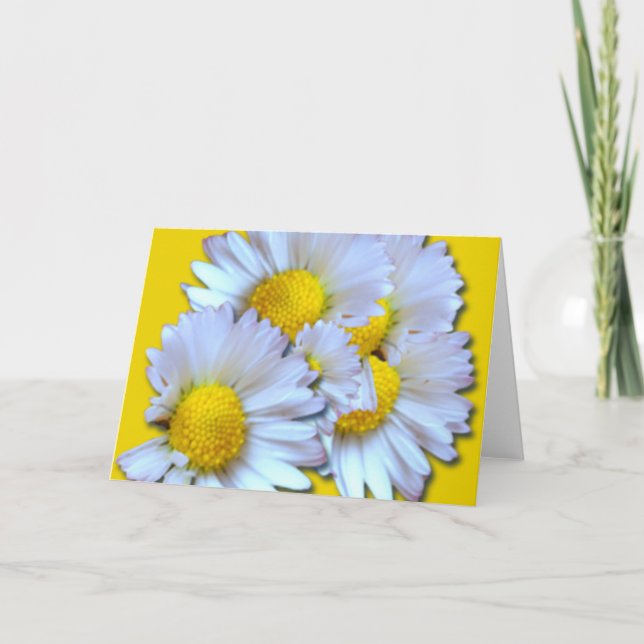 Blue Daisies Karte (Vorderseite)