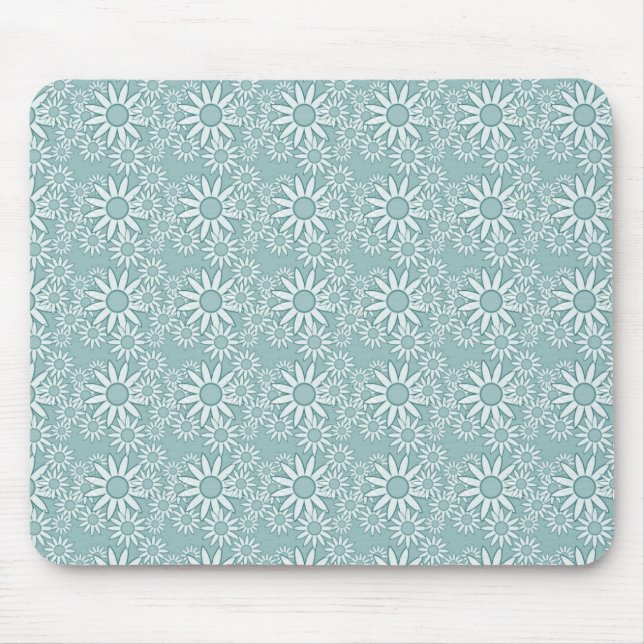 Blue Daisies Mousepad (Vorne)