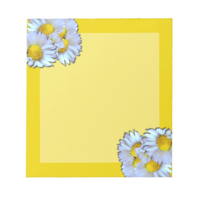 Blue Daisies Notizblock (Vorderseite)