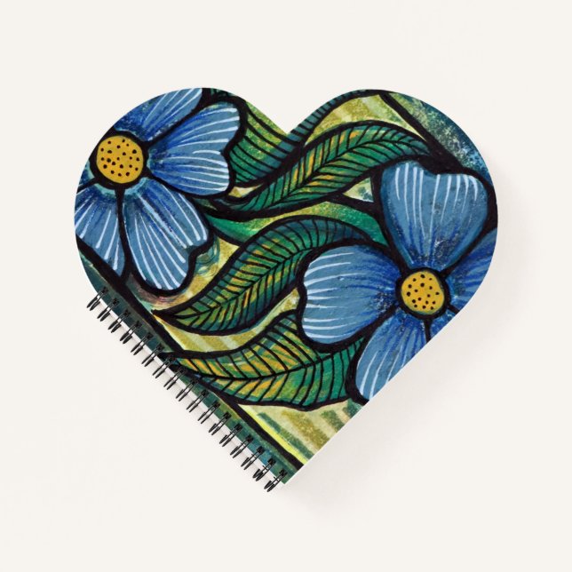 Blue Daisies Notizbuch (Vorderseite)