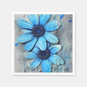 Blue Daisis Not Grungy Daisy Blume Serviette