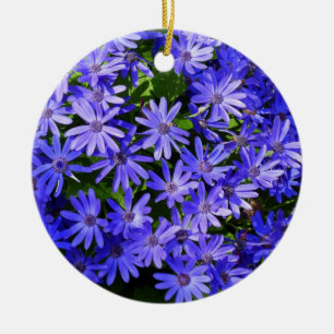 Blue Daisy ähnliche Blume Naturfotografie Keramik Ornament