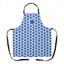 Blue Daisy All-over-Print-Schürze