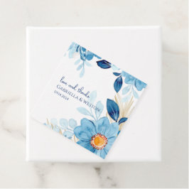 Blue Daisy Blume Geschenkmarke Geschenkanhänger