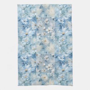Blue Daisy Floral Patchwork Küchentuch