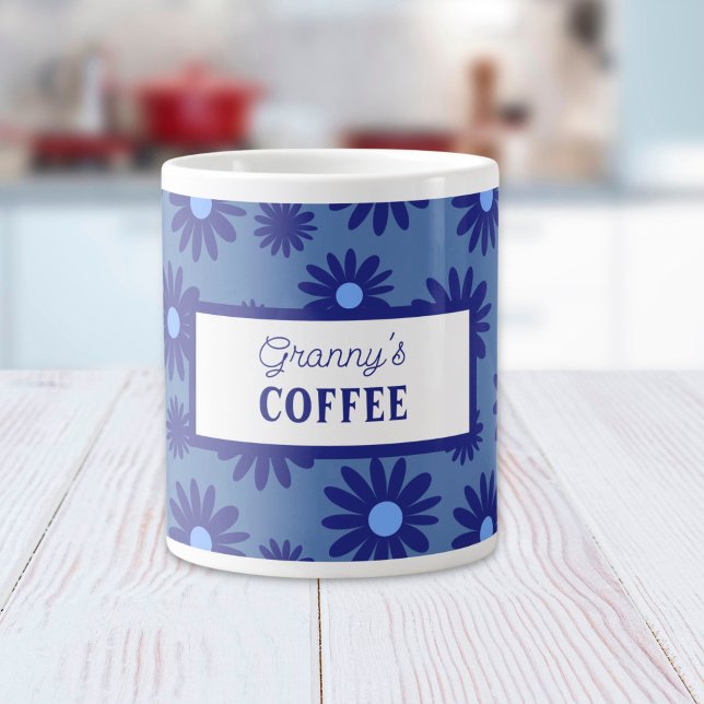 Blue Daisy Jumbo-Tasse (Von Creator hochgeladen)