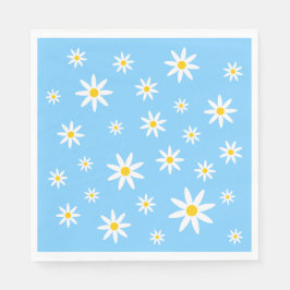 Blue Daisy Paper Napkins Serviette