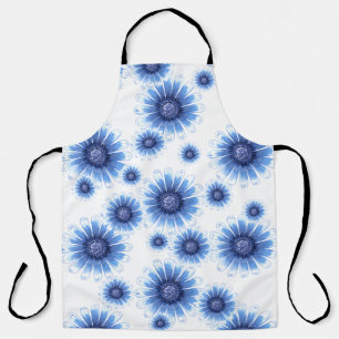 Blue Daisy Schürze