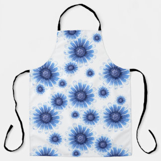 Blue Daisy Schürze