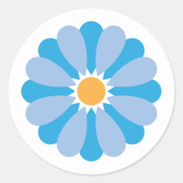 Blue Daisy Sticker