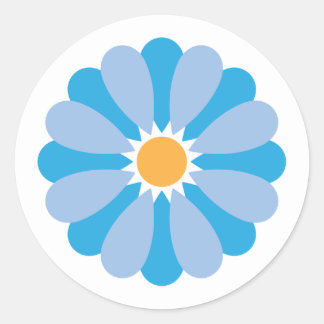 Blue Daisy Sticker