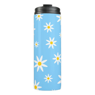 Blue Daisy Thermal Tumbler Thermosbecher