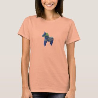 Blue Dala Horse T - Shirt