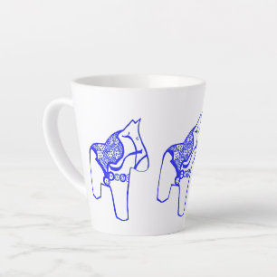 Blue Dala Horses von Julia Milchtasse