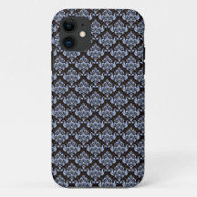 Blue Damask iPhone 11 Fall