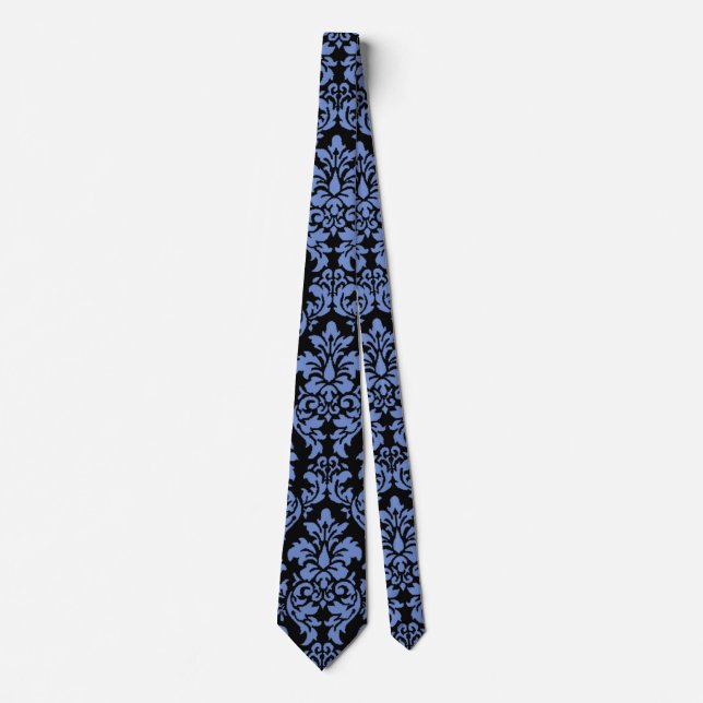 Blue Damask Krawatte (Vorderseite)