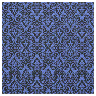 Blue Damask Stoff