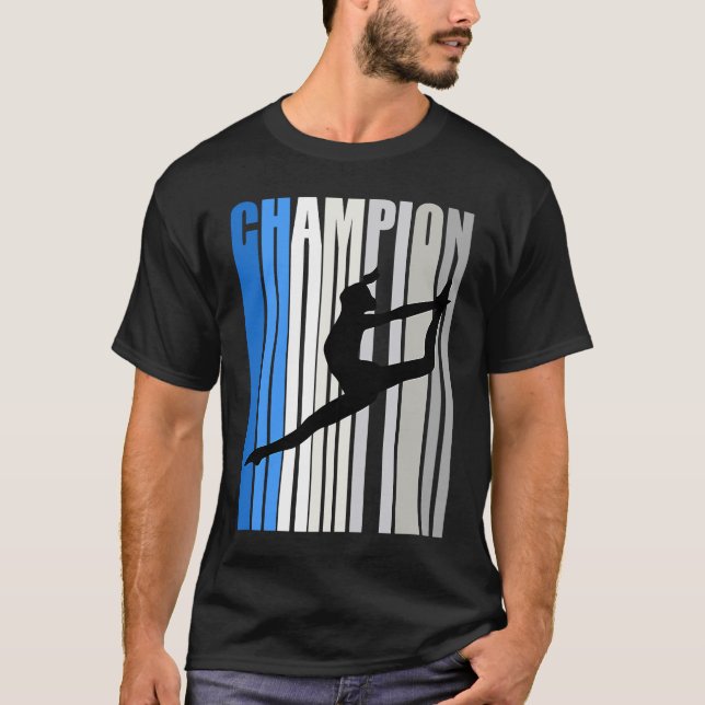 Blue Dance Champion Girls Birthday Outdoor Dance C T-Shirt (Vorderseite)