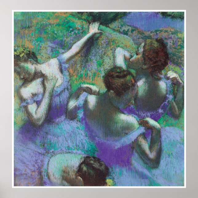 Blue Dancers, c. 1898, Edgar Degas Poster (Vorne)