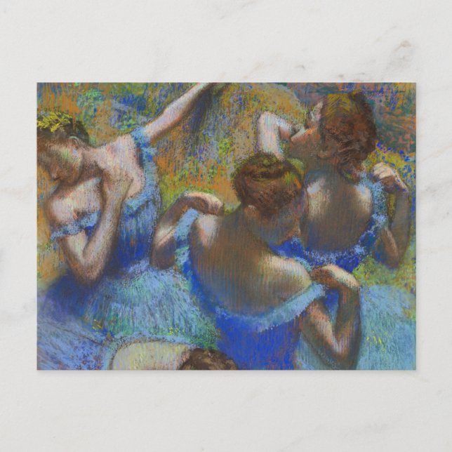 Blue Dancers Edgar Degas Postkarte (Vorderseite)