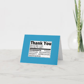 Blue Danke Ingredients Card