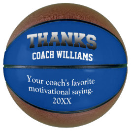 Blue Dankeschön Coach Keepake Basketball