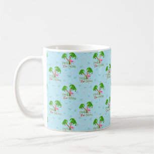 Blue Deck The Palms Tropical Christmas Santa Flami Kaffeetasse