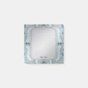 Blue Decoration Frame Notes Post-it Klebezettel