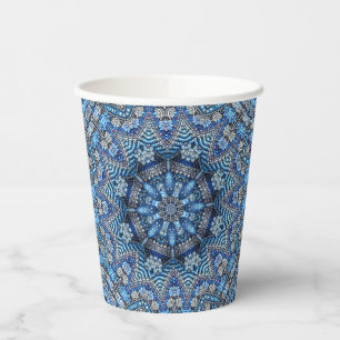Blue Decoration Weihnachtszeitpapier Tassen Pappbecher