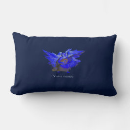 Blue Decorative Angel Lumbar Support Sitzkissen Lendenkissen