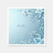 Blue Decorative Floral