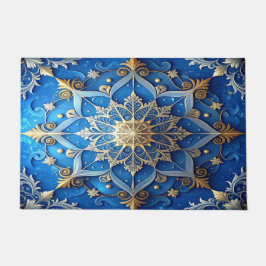 Blue Decorative Holiday Doormat Fußmatte