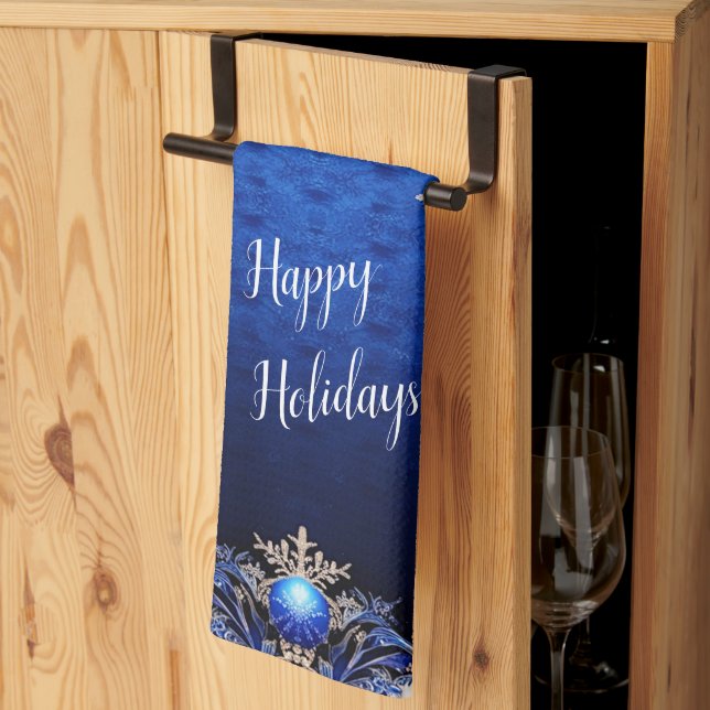 Blue Decorative Holiday Kitchtuch Geschirrtuch (Drittel gefaltet)