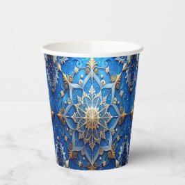 Blue Decorative Holiday Paper Cups Pappbecher