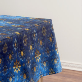 Blue Decorative Holiday Tablecloth Tischdecke