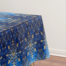 Blue Decorative Holiday Tablecloth Tischdecke
