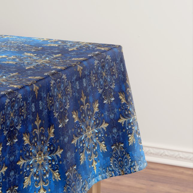 Blue Decorative Holiday Tablecloth Tischdecke (Beispiel)