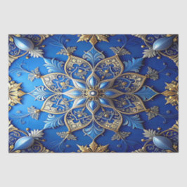 Blue Decorative Holiday Tissue Paper Seidenpapier