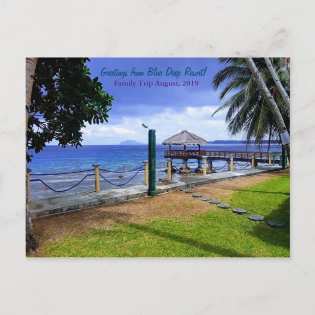 Blue Deep Resort Lower Villa Jacinta Philippines Postkarte (Vorderseite)