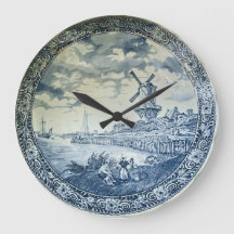 Blue Delft Windmill Dutch Plate