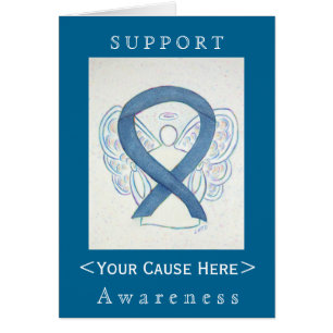 Blue Denim Awareness Ribbon Angel individuelle Kar