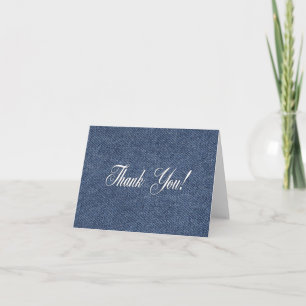 Blue Denim Blank Inside Danke