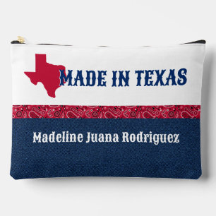 Blue Denim & Red Bandana Print Texas Baby Zubehörtasche