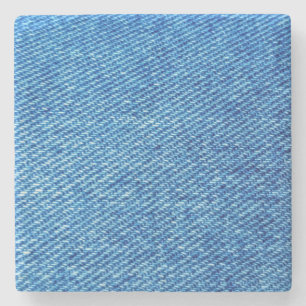 Blue Denim Texture Steinuntersetzer
