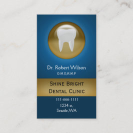 Blue Dental Visitenkarten mit Terminkarte