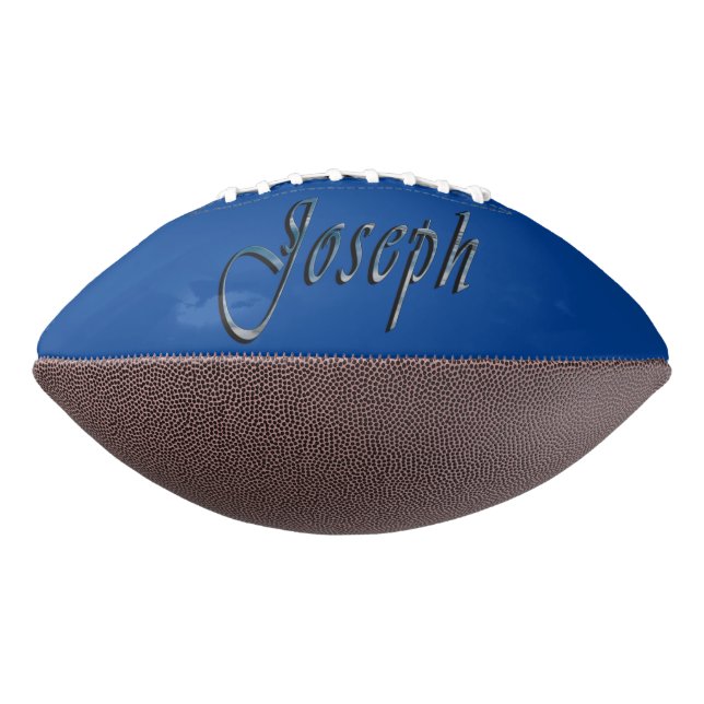 Blue Designed Joseph Name, Football (Gedreht 270)