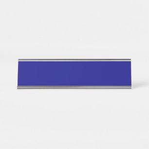Blue Desk Name Plate Schreibtischnamensplakette
