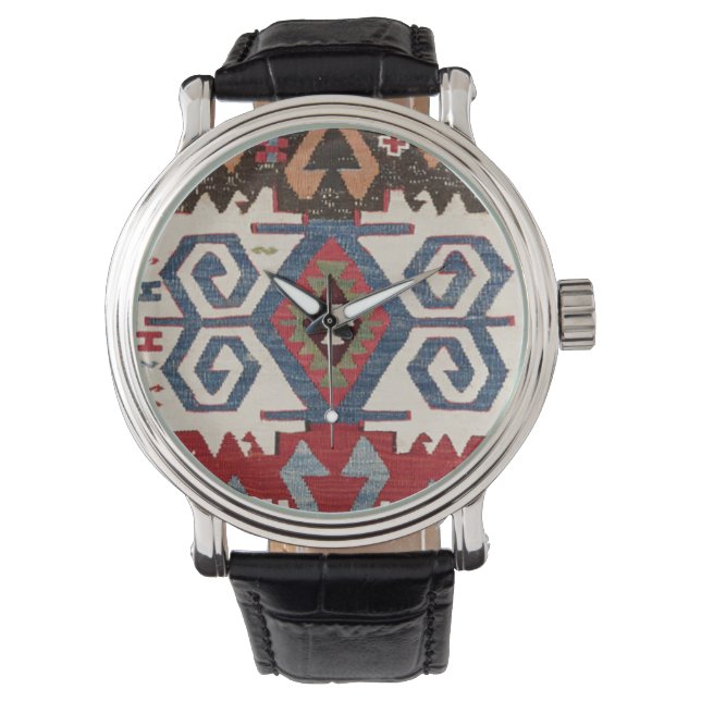 Blue Diamond Arrow Konya // 19. Jahrhundert Armbanduhr (Vorderseite)