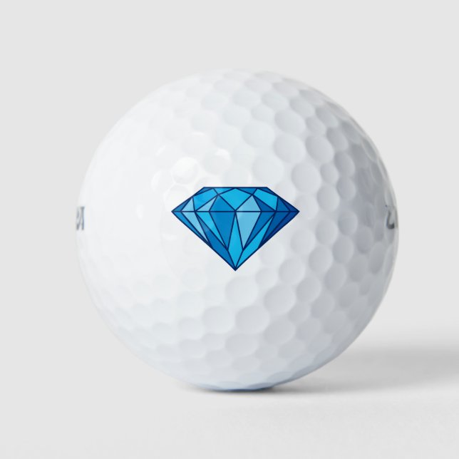 Blue Diamond Golf Balls Golfball (Vorderseite)